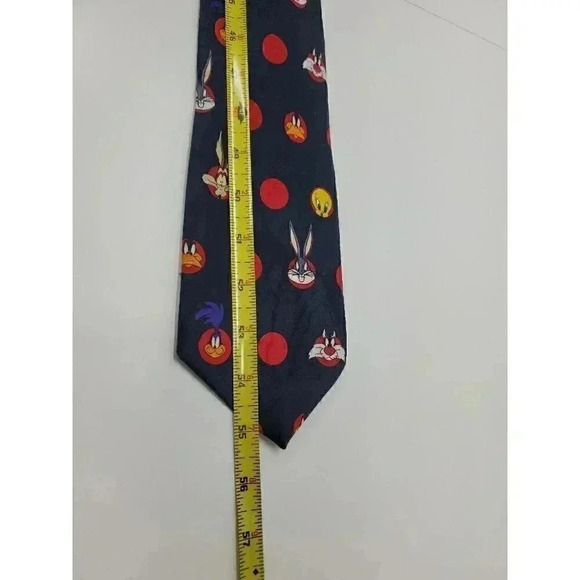 Vintage Looney Tunes Mania Tie Bugs Bunny, Tweety Bird, Wiley Coyote - Picture 5 of 6